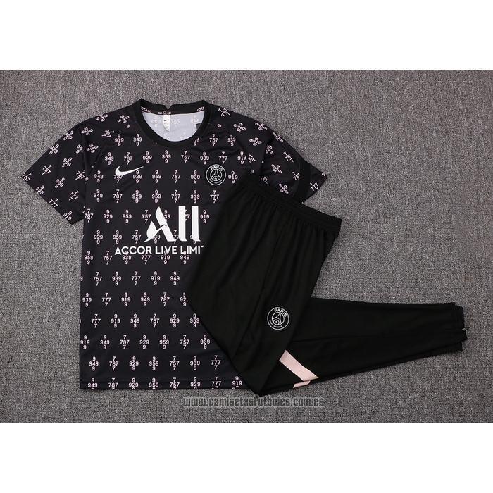 Chandal del Paris Saint-Germain Manga Corta 2021-2022 Negro